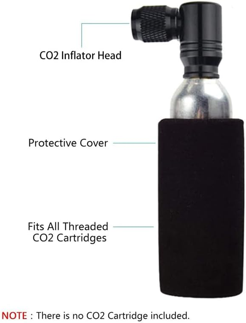 Sagasave CO2 Inflator with Insulated Sleeve, Quick Lightweight Bicycle Gas Pump Nozzle for Bike Tire, Ball and Life Buoys image number 1