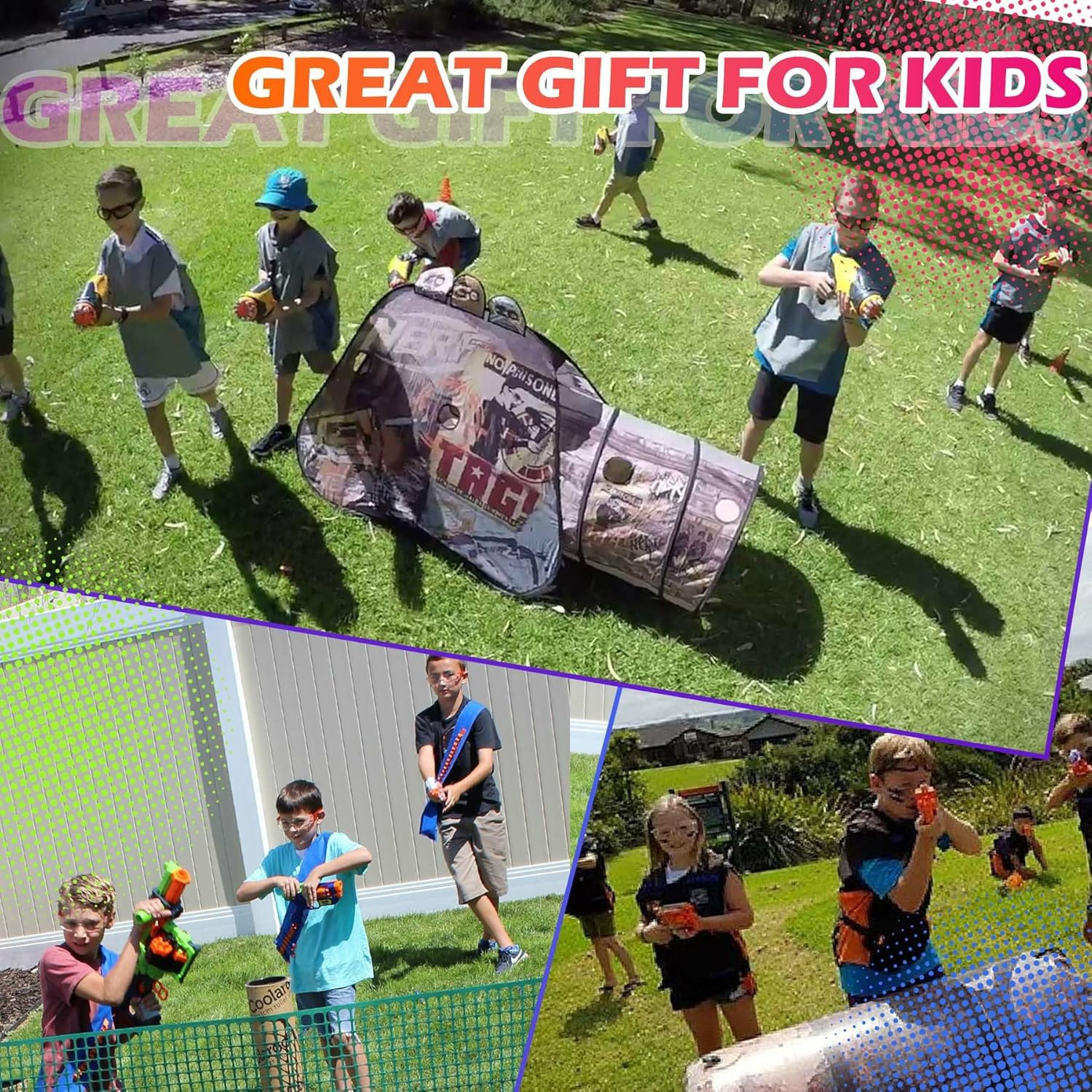 EKIND Foam Soft Darts, 50 Rounds of Highly Accurate Half-Length Soft Darts, Compatible for NERF Pro Stryfe X and Dart Zone Pro Short (Yellow) - 100,Yellow image number 3