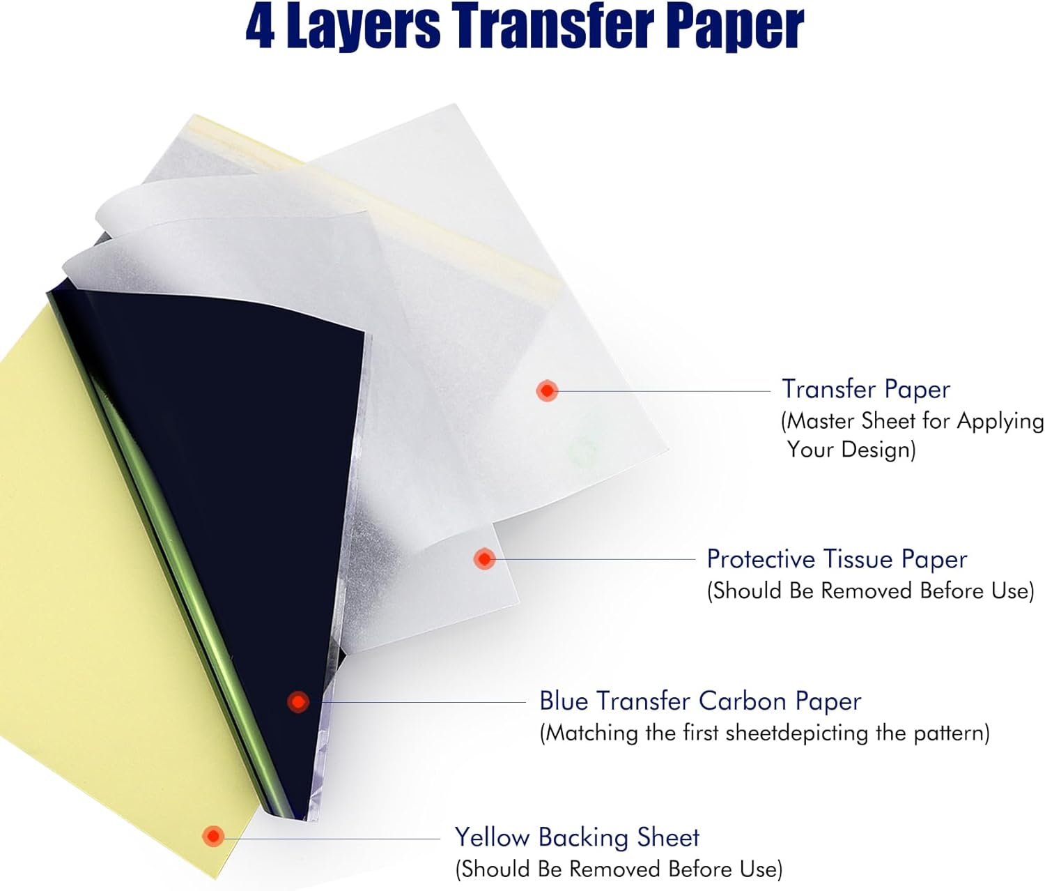 Tattoo Transfer Paper (50PCS) - 120Pcs image number 4