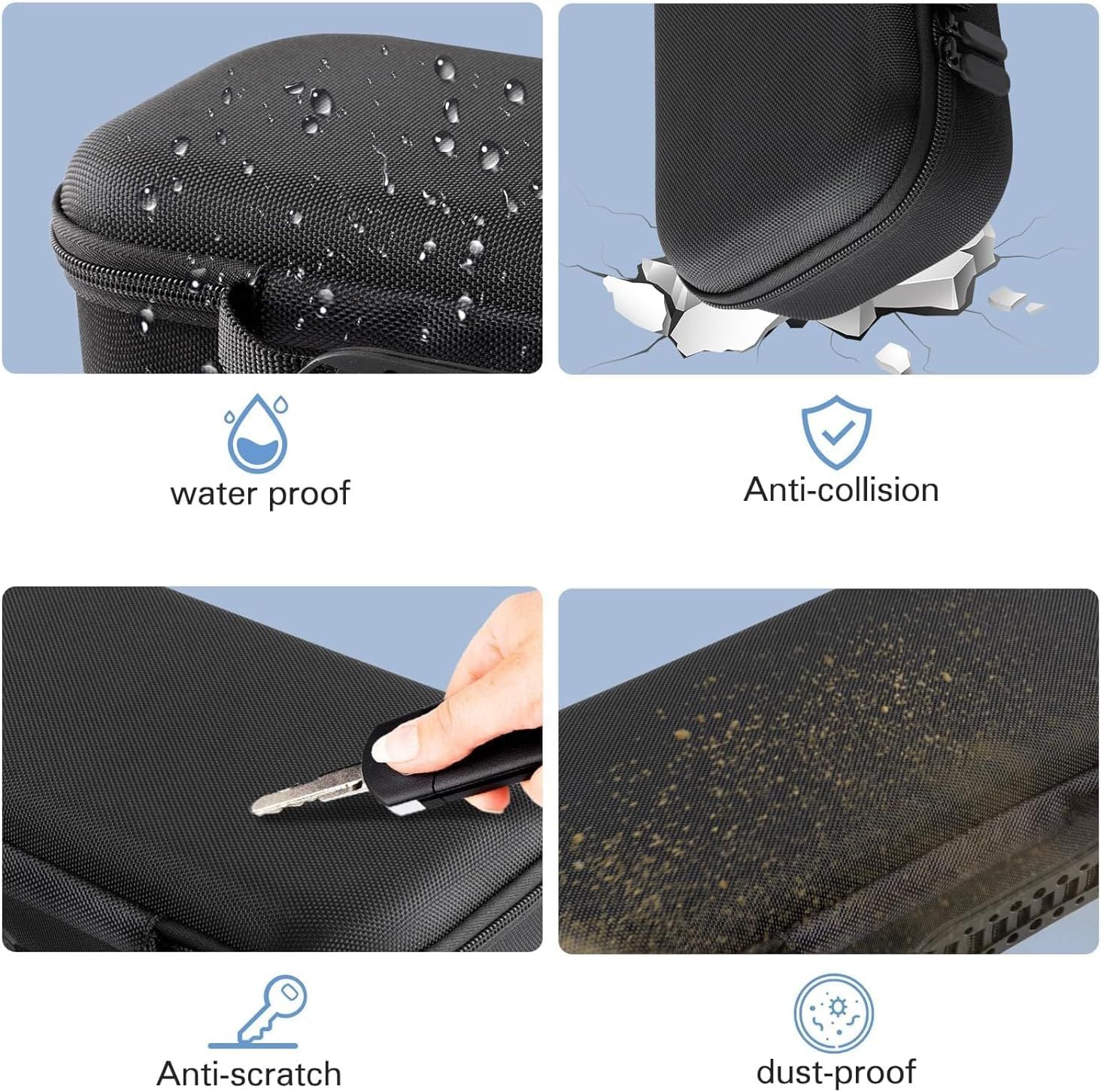 Carry Case Compatible with Playstation Portal Remote Player,Ps5 Portal Hard Shell Travel Case with Game Disc Storage Layer,Waterproof and Shockproof for Playstation Portal image number 4