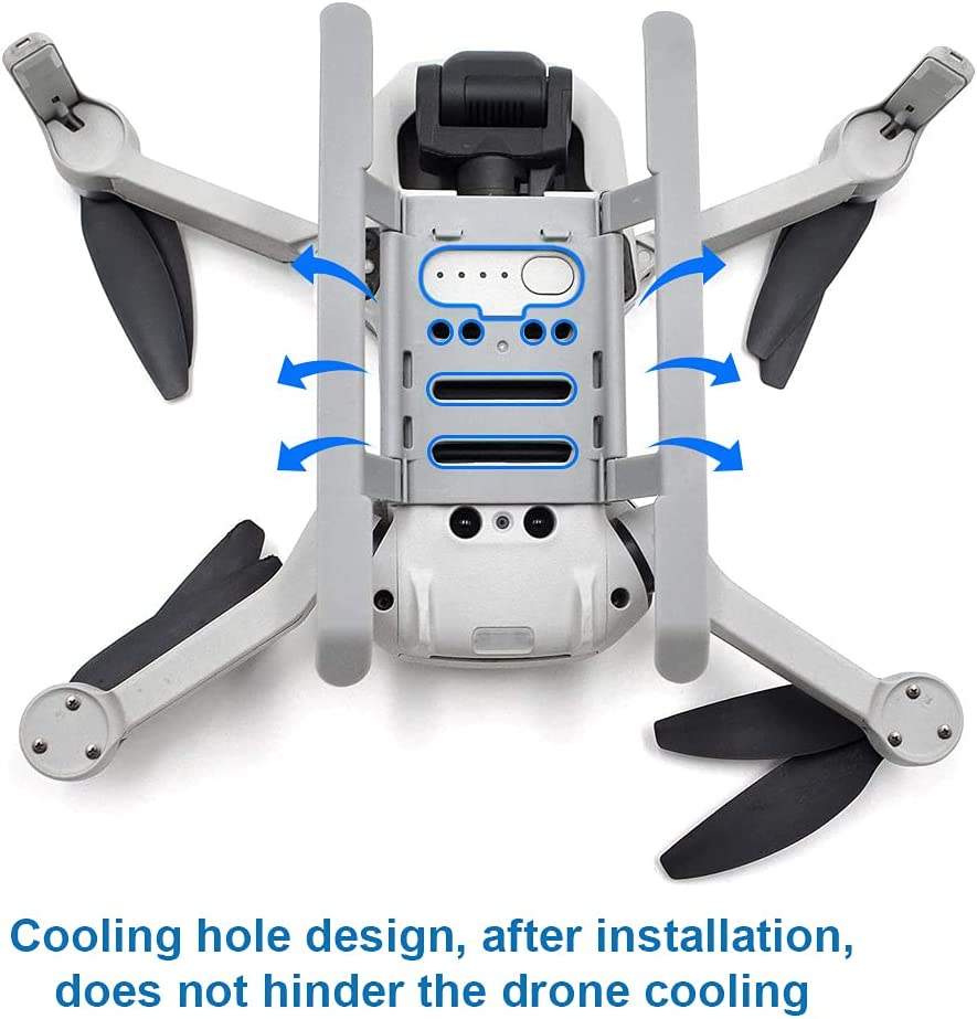 MMOBIEL Drone Propeller Holder Guards and Landing Gear for DJI Mini 2 - Mavic Mini Drone Props Protector and Leg - Gray image number 1