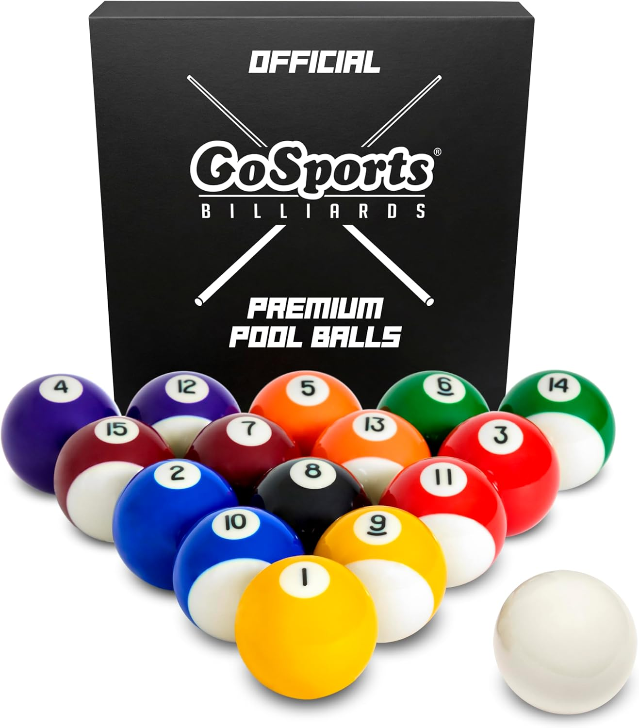 Gosports Regulation Billiards Balls Complete Set of 16 Professional Balls image number 3