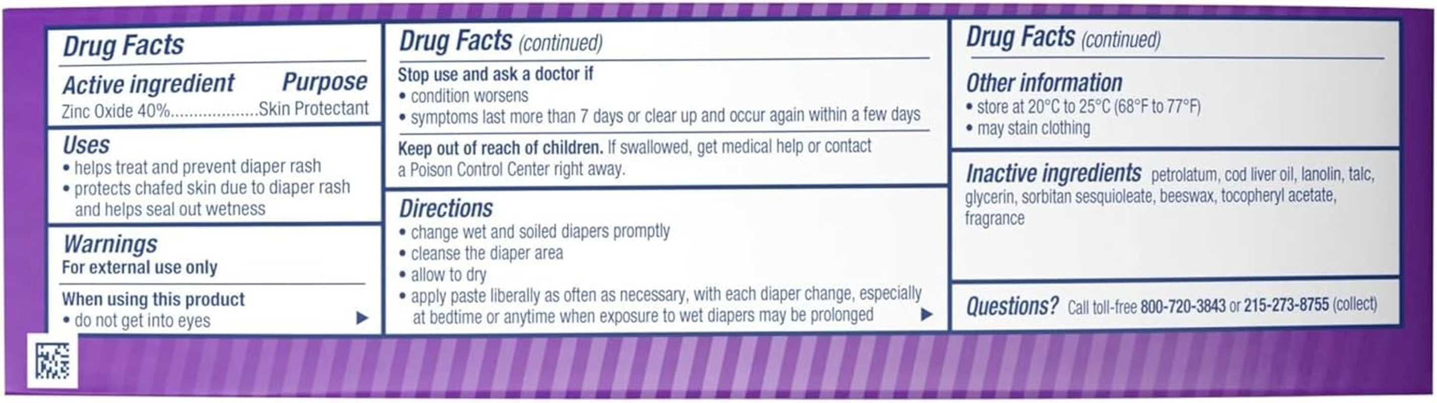 Desitin, Diaper Rash Paste, Maximum Strength, 4 Oz (113 G) image number 3