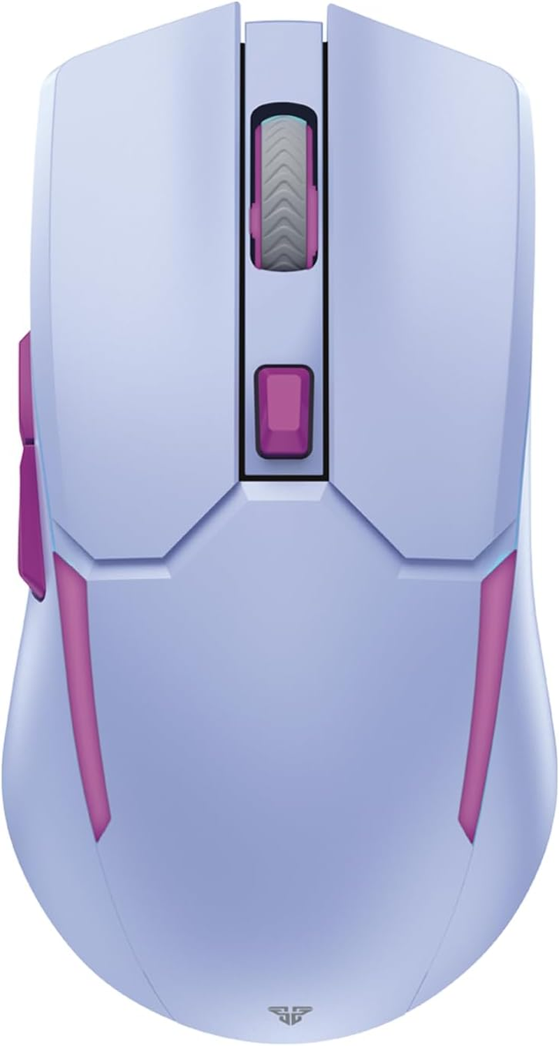 Fantech WGC2 2.4Ghz Wireless Gaming Mouse, Adjustable 2400 DPI, Ergonomic Computer Mouse for PC & Laptop (White)