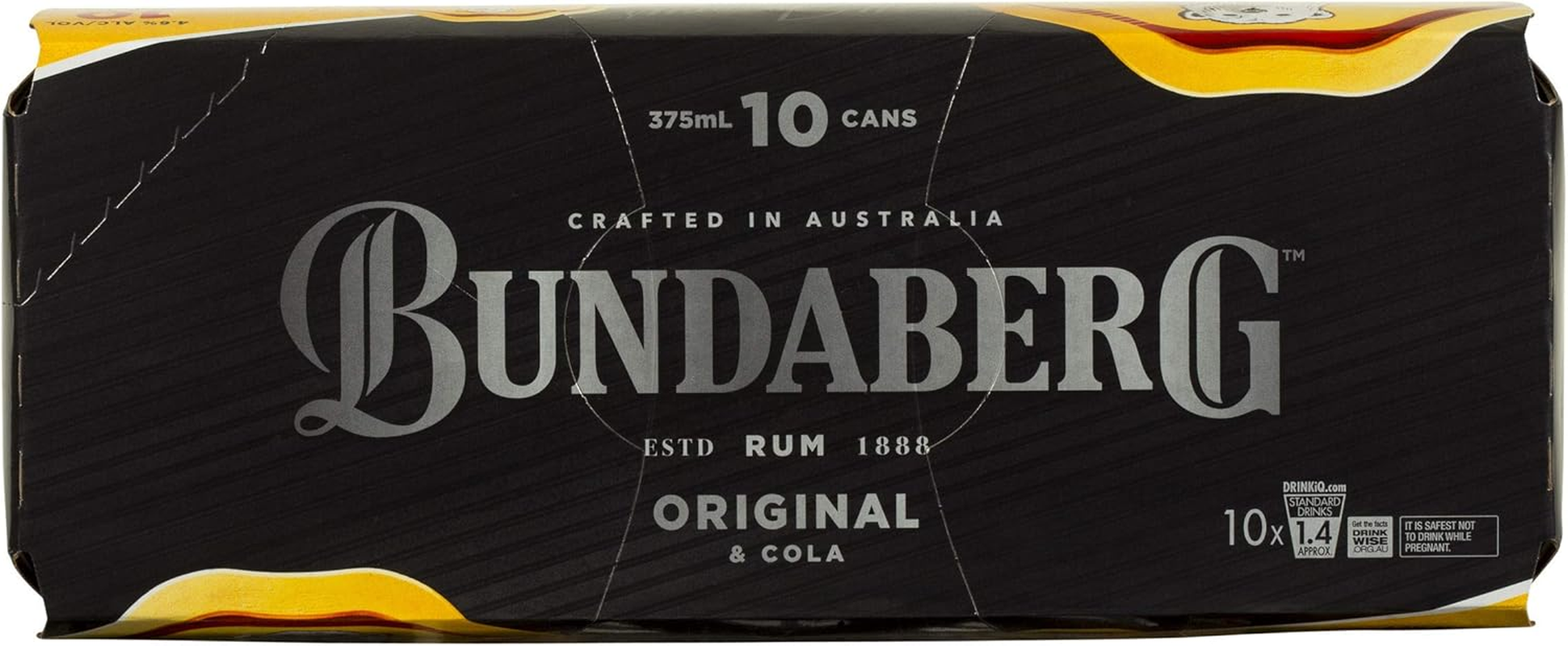 Bundaberg Original and Cola Rum 375 Ml (Pack of 10) image number 1