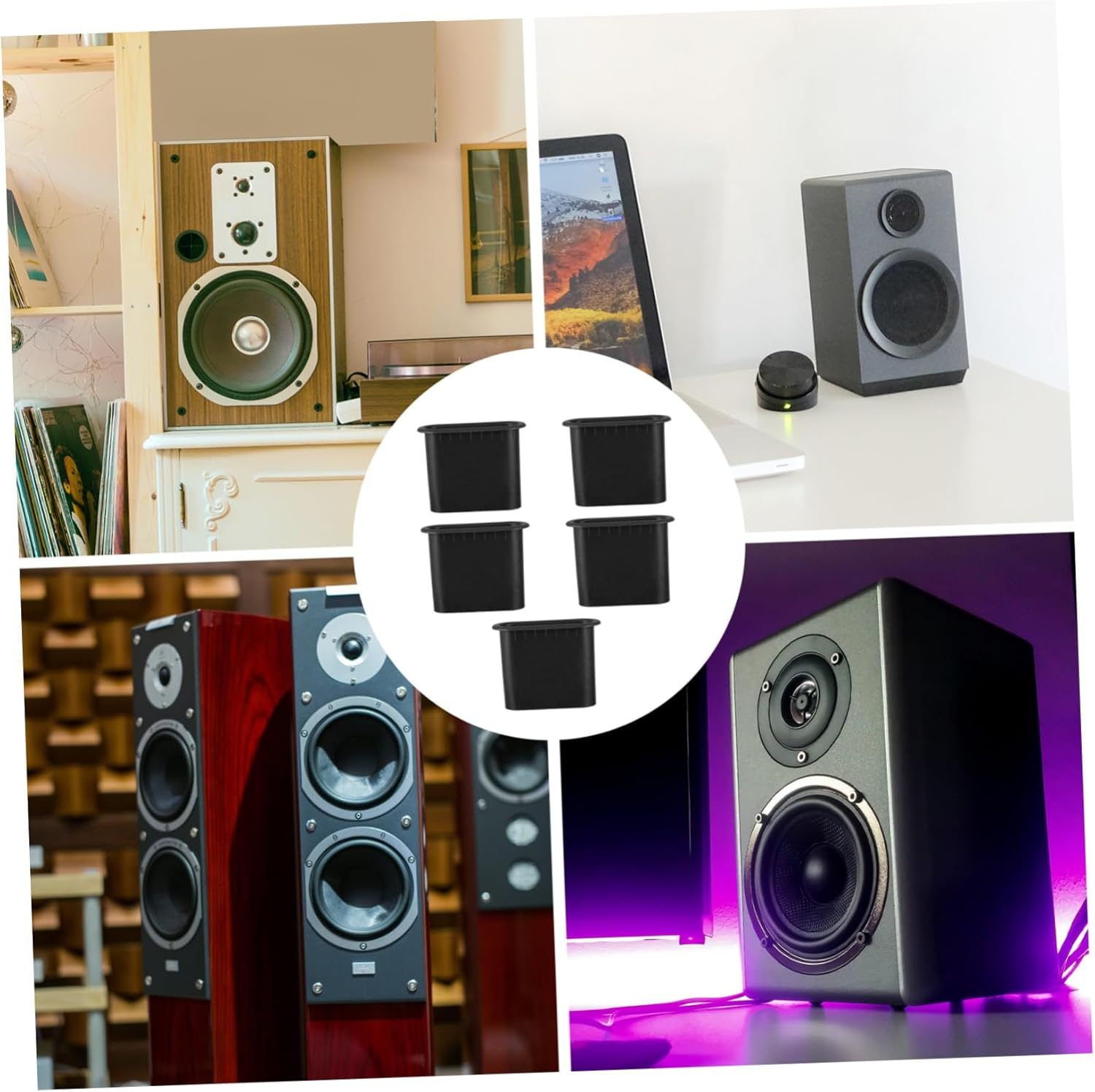 MERRYHAPY 5Pcs Audio Hair Dryer Speaker Port Tube for Professional Sound Quality Speaker Grill Car Port Tube image number 5