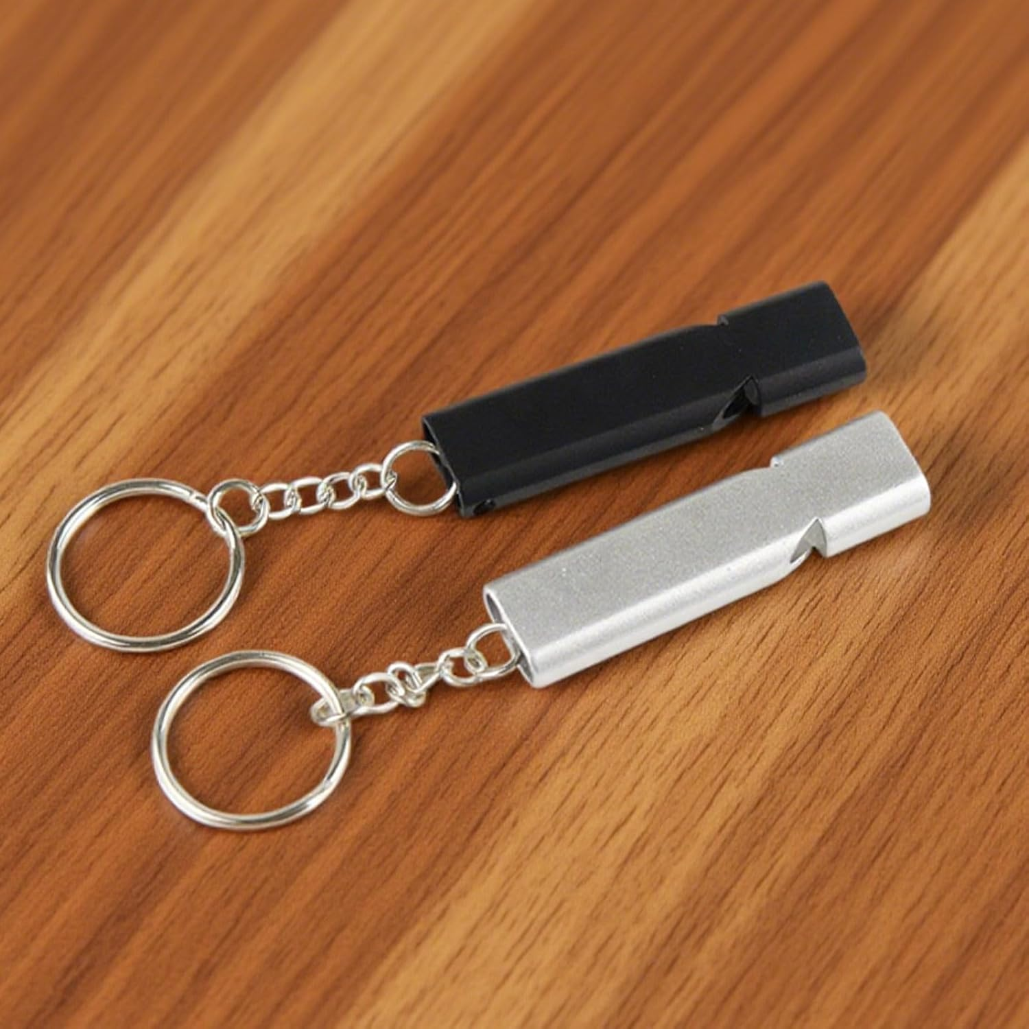 7 Pcs Emergency and Survival Whistle, Loud Stainless Steel Safety Whistle with Lanyard for Sports, Emergency, Survival and Outdoor Use image number 1