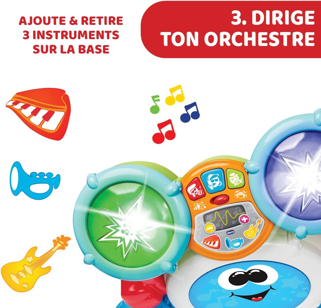 Chicco Rocky the Drum Music Instrument Toy for Kids image number 5