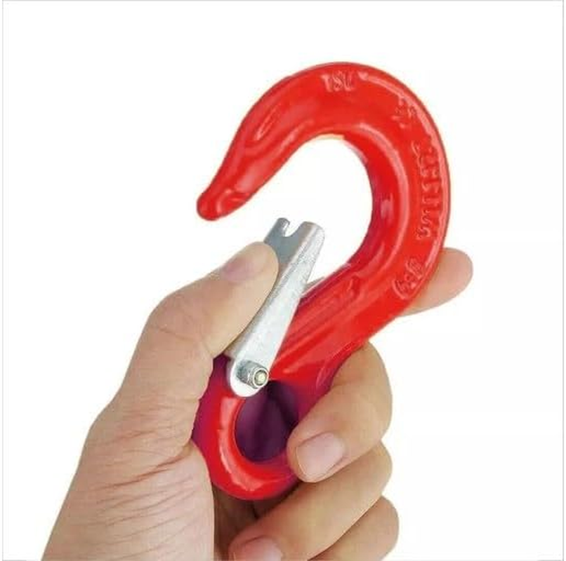 LEDON 2Pack Heavy Duty Caravan Safety Chain Hooks - 8Mm Hammerlock & 10Mm Eye Sling Hook, Zinc Plated for Trailer, Boat, Towing & Recovery image number 4