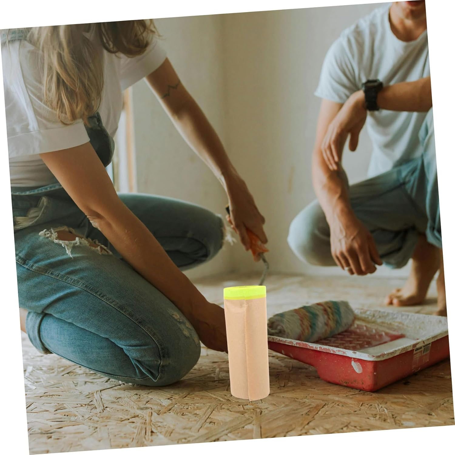 Angoily Kraft Paper Protective Film Masking Paper for Furniture for Painting for Painting Furniture image number 2