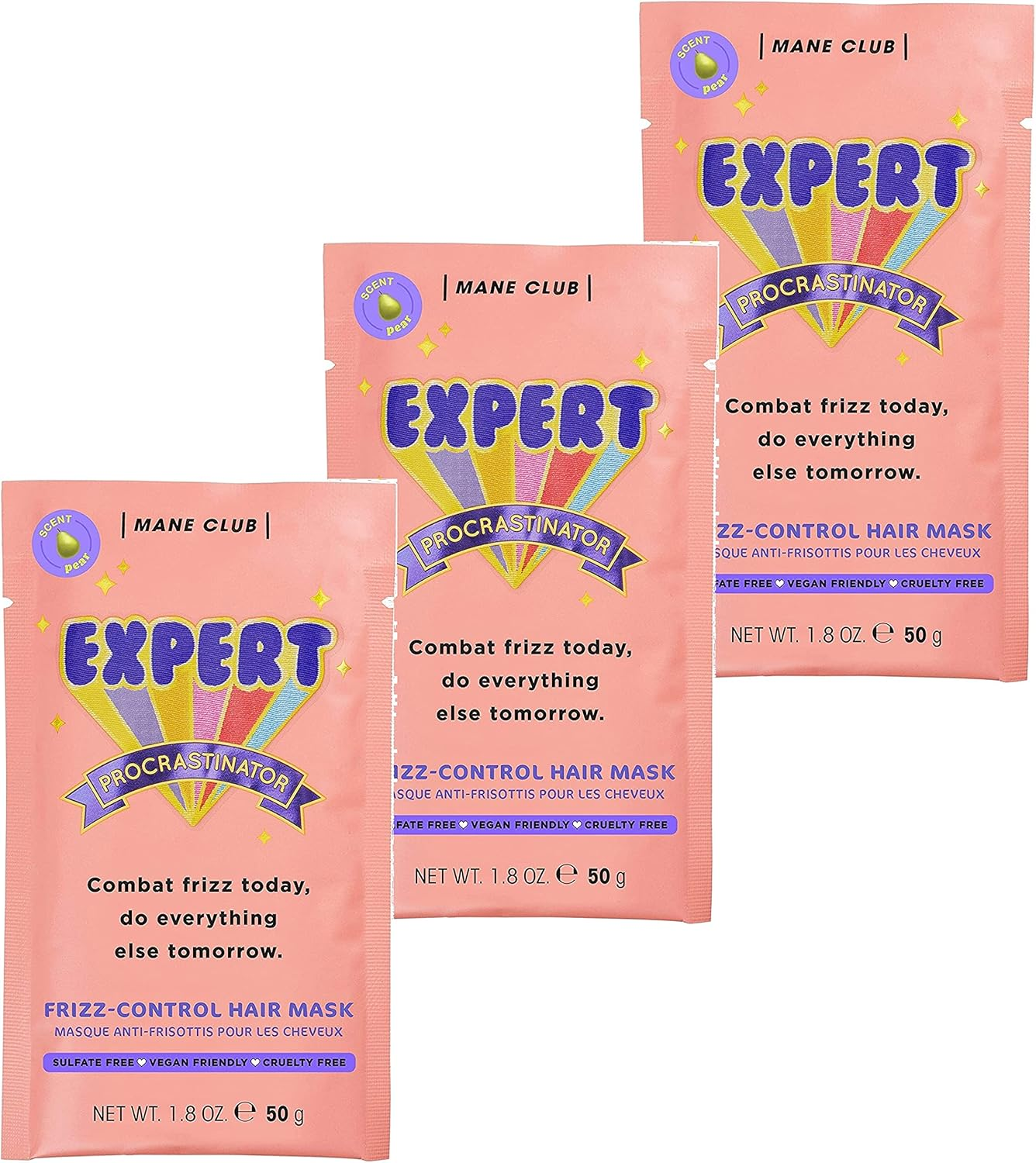 MANECLUB Expert Pro Classinator Frizz Control Hair Mask Treatment Pear Scent Set, 1.8 Oz (50 G) X 3 Packs image number 5