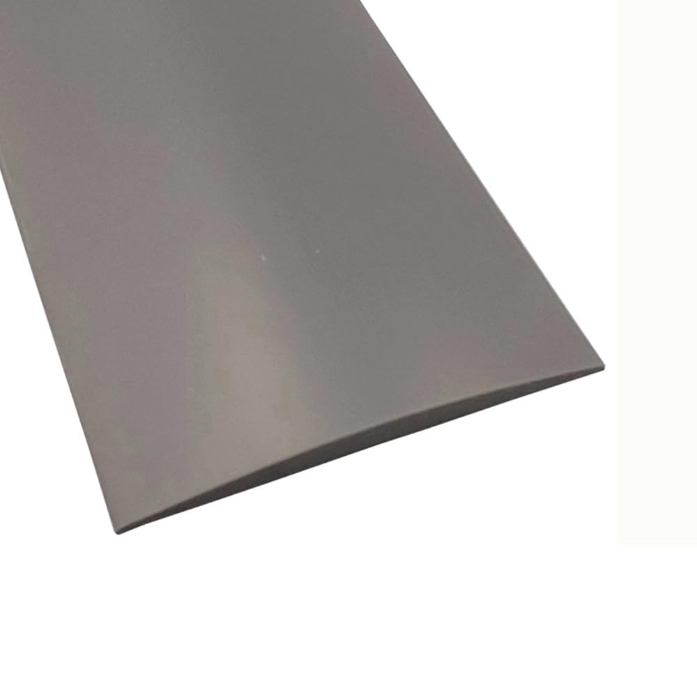 1M*5Cm Floor Transition Strip, Soft and Bendable Self-Adhesive PVC Flooring Threshold Strip, Flat Laminate Profile Flooring Edge Trim Strip - White