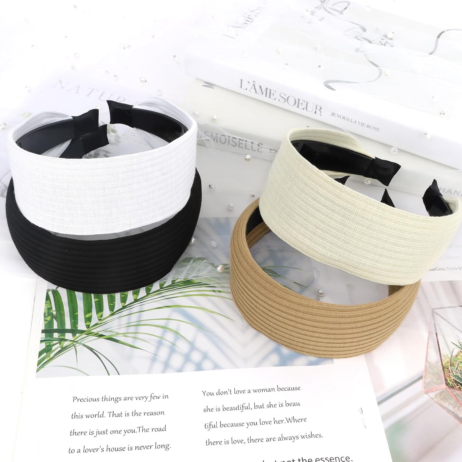 ACO-UINT 4 Pack Headbands for Women, Wide Headbands Large Head Bands for Women'S Hair, Non-Slip Thick Headbands with Teeth Fashion Hairbands Hair Accessories for Women image number 1