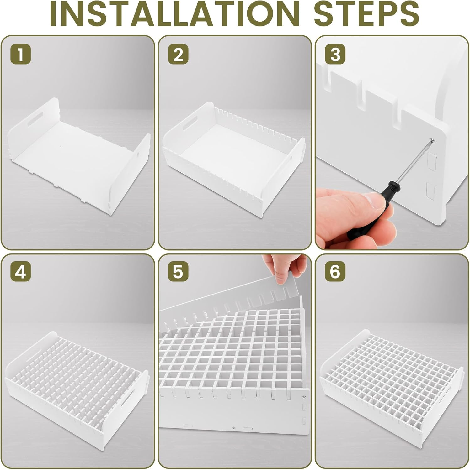 Marker Organizer,204 Holes Marker Storage Organizer,Compact Marker Pen Organizer Holder,Colored Pencils Rack,Craft Art Supply Storage for Home,Classroom,Office image number 6