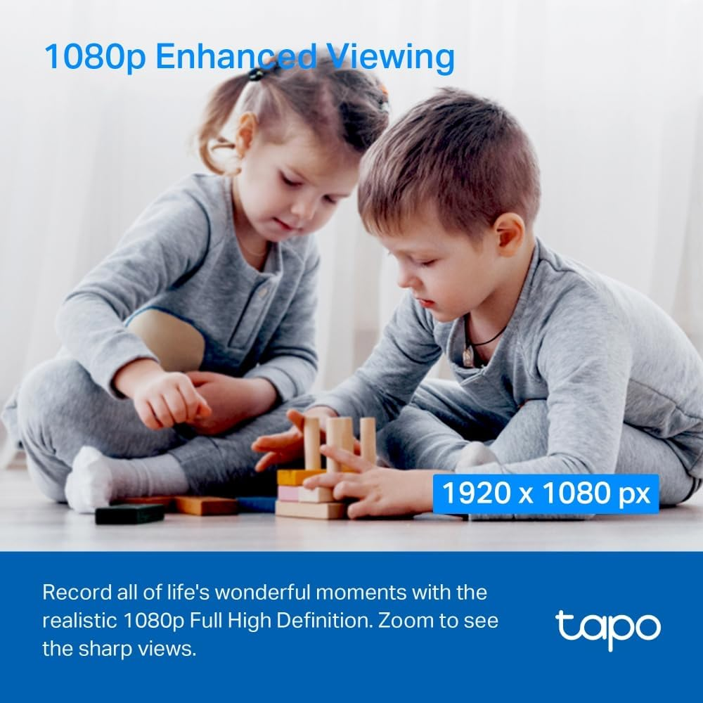 Tapo 360&deg; 1080P C200C Indoor Wifi Surveillance Camera, Night Vision, Real-Time Notifications, Person Detection, Motion Tracking, Remote Control, Compatible with Alexa image number 4