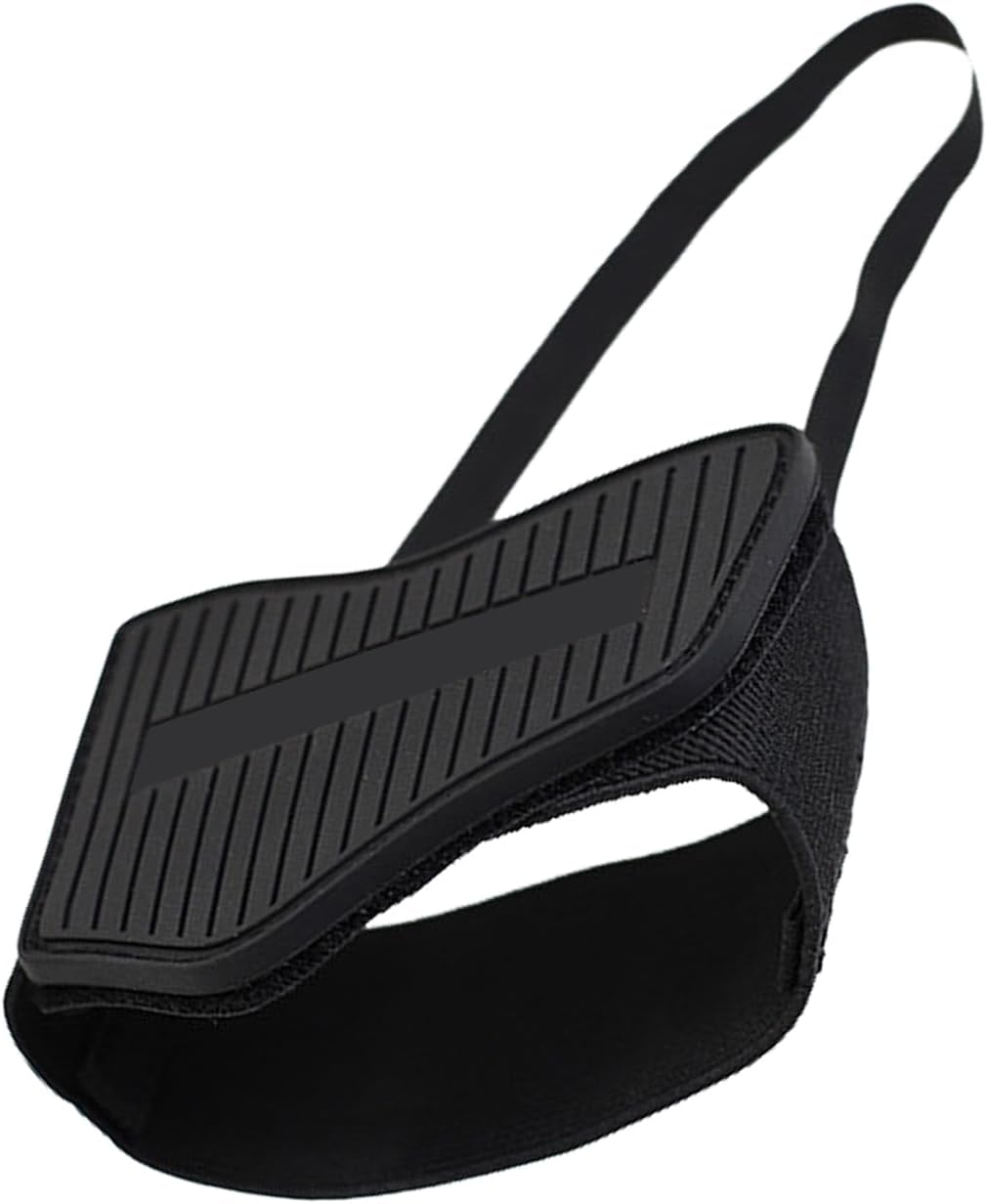 Motorbike Shoe Covers &ndash; Rubber Protection Pad, Gear Shifter Guard, Strong Wear-Resistant Build with Quick Strap Fastener | Motorcycle Riding Accessory for Men Women Outdoor Sports Adventures - Black Red image number 6