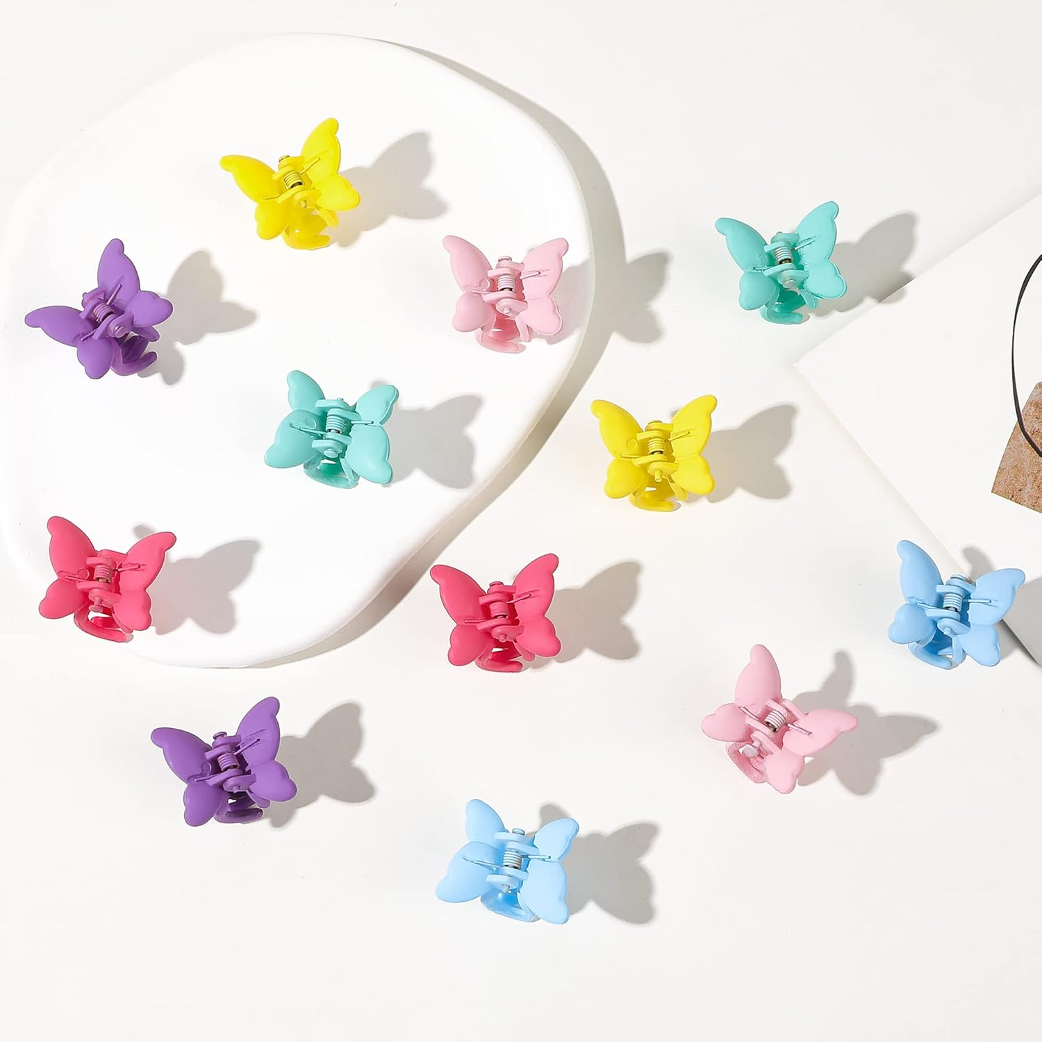 Matte Mini Hair Clips - Tiny Claw Clips for Hair, 90S Cute Hair Accessories for Girls and Women image number 2