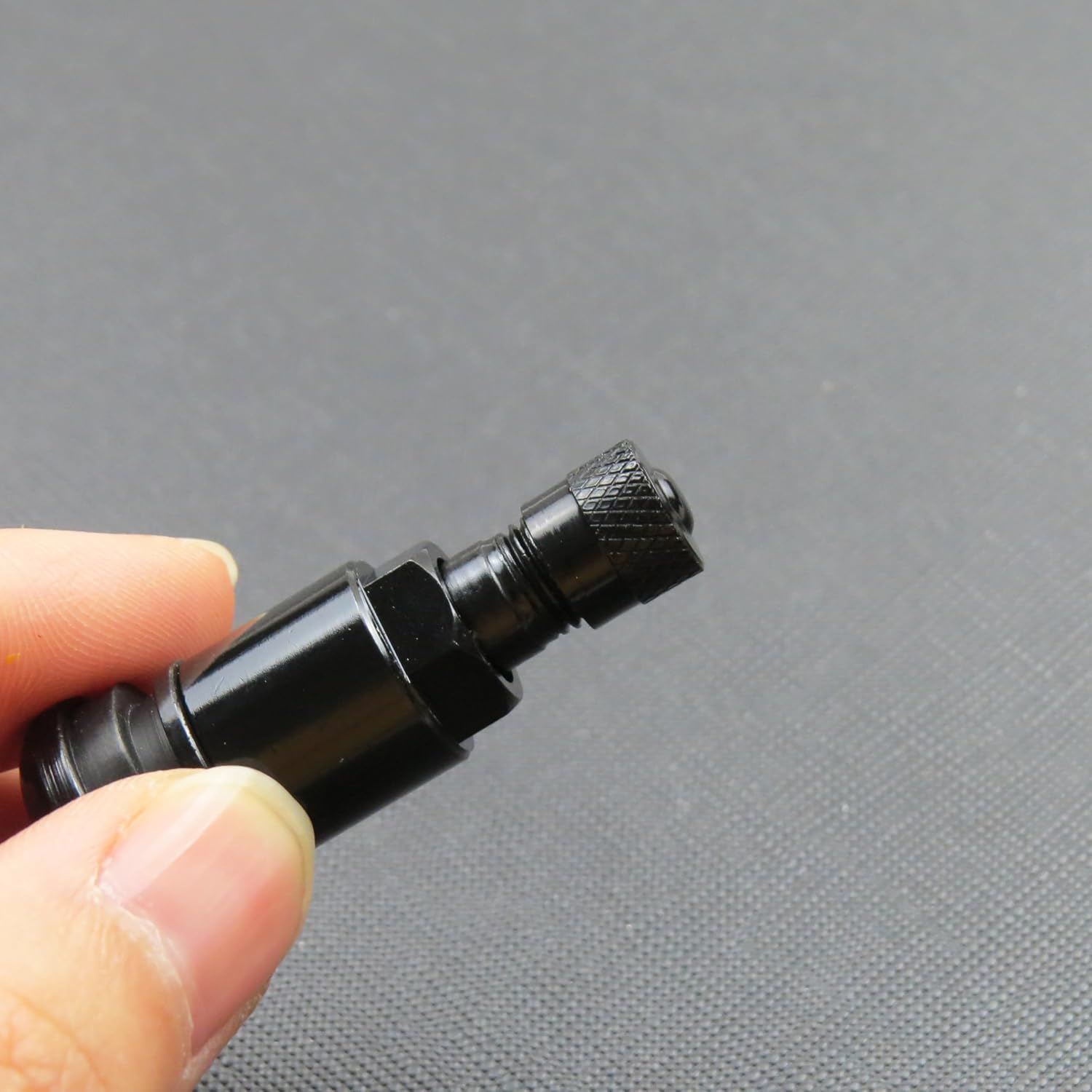 Pitlane Performance&reg; Aluminium Valve Caps, Pack of 4, Valve Covers, Aluminium Car Tyres, Schrader Valve, Valve Cover, Tyre Valve Caps for Car, SUV, Motorcycle, Bicycle (Black, Racing)