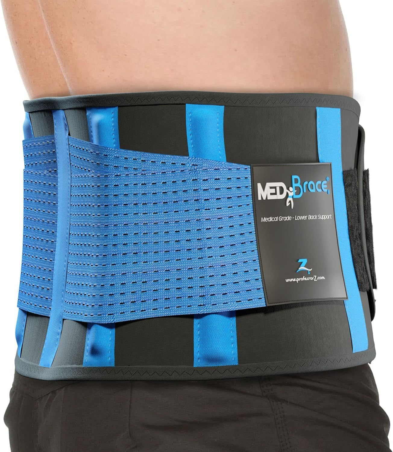 Back Support Brace, Lower Lumbar Belt Medibrace (Medical Grade) Pain & Discomfort Relief from Sciatica, Backache, Slipped Disc, Hernia, Spinal Stenosis, Spine Injury Prevention | Posture Corset