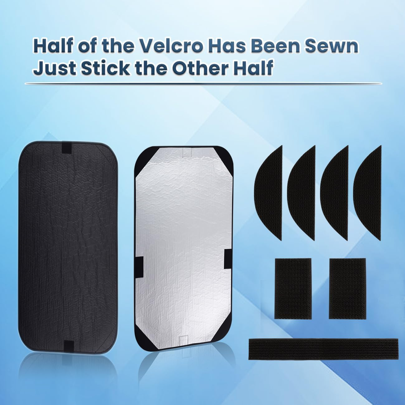 RV Door Window Shade Cover, Sun Blackout Fabric for Camper Privacy Entrance (16 X 25 Inch) image number 1