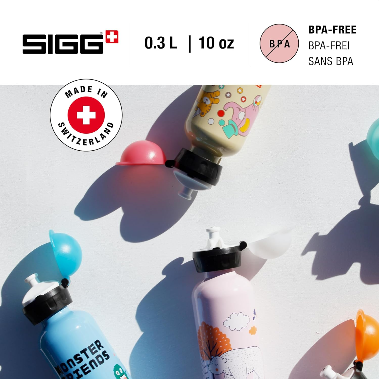 SIGG Kids Water Bottle, 0.3L, Leakproof, Aluminum, BPA Free image number 2