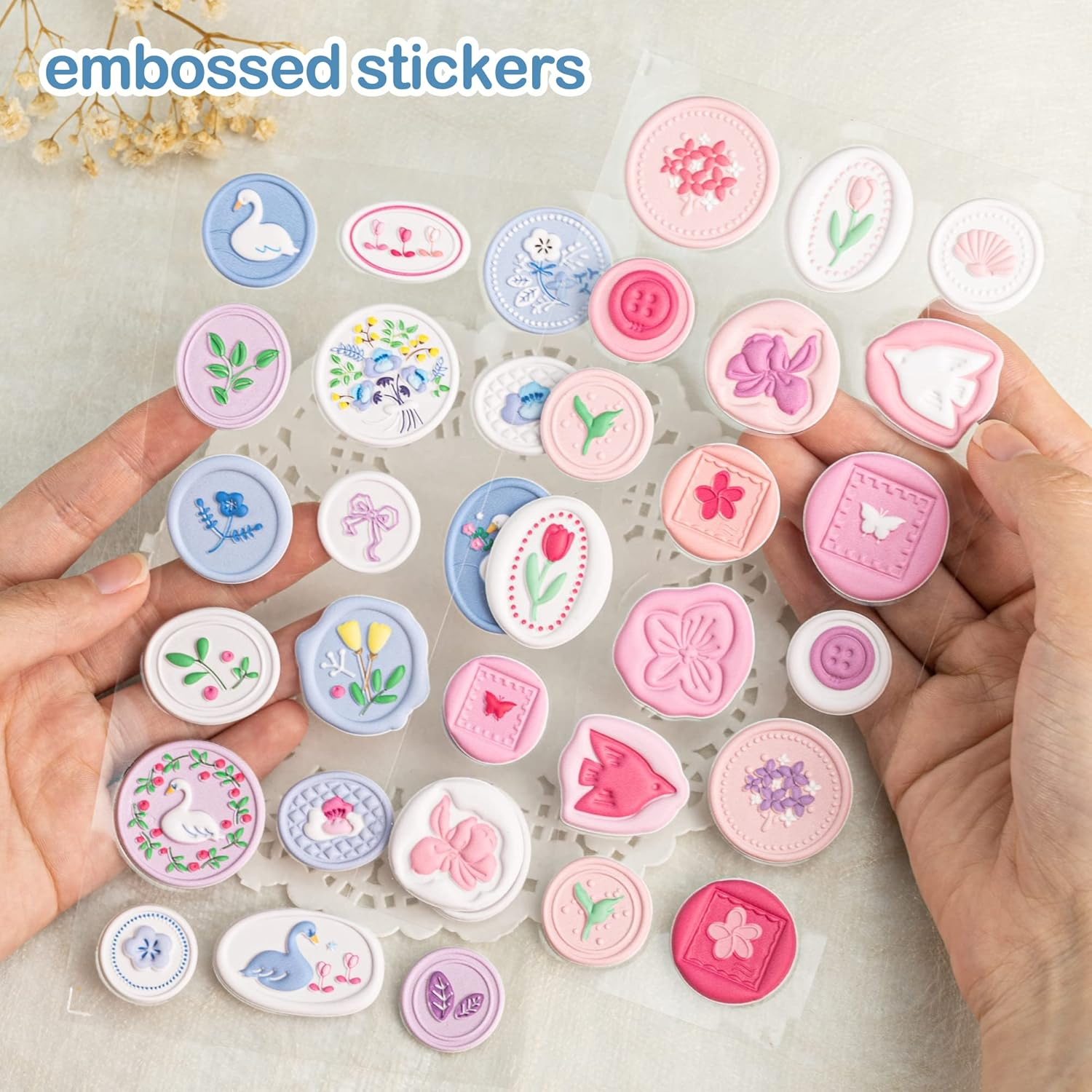 Lily 108 Designs Wax Seal Envelope Seal Embossed Stamp Cute 3D Puffy Deco Foam Adhesive Dot Sticker for Scrapbooking Journal Wrapping Card-Making Crafting image number 3