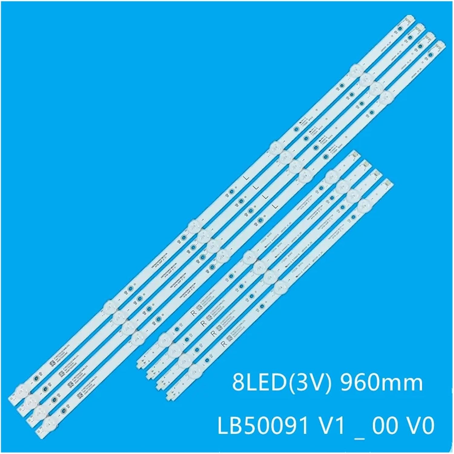 LED Backlight Strips for 50 TV NS-50DF710NA19 LC-50LB601U LB-PM3030-GJBBY504X8ABL2-L-T LB PM3030 GJBBY504X8ABL2 R T LB50091 V0_0 image number 2