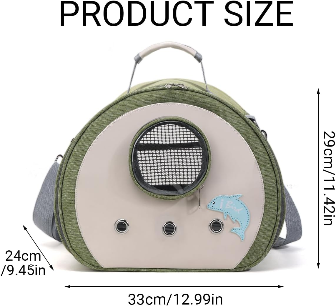 AIMALL Portable Small Pet Carrier Bag with Bubble Window Breathable Mesh Travel Backpack for Hamster Sugar Glider Small Animals - Pink image number 6