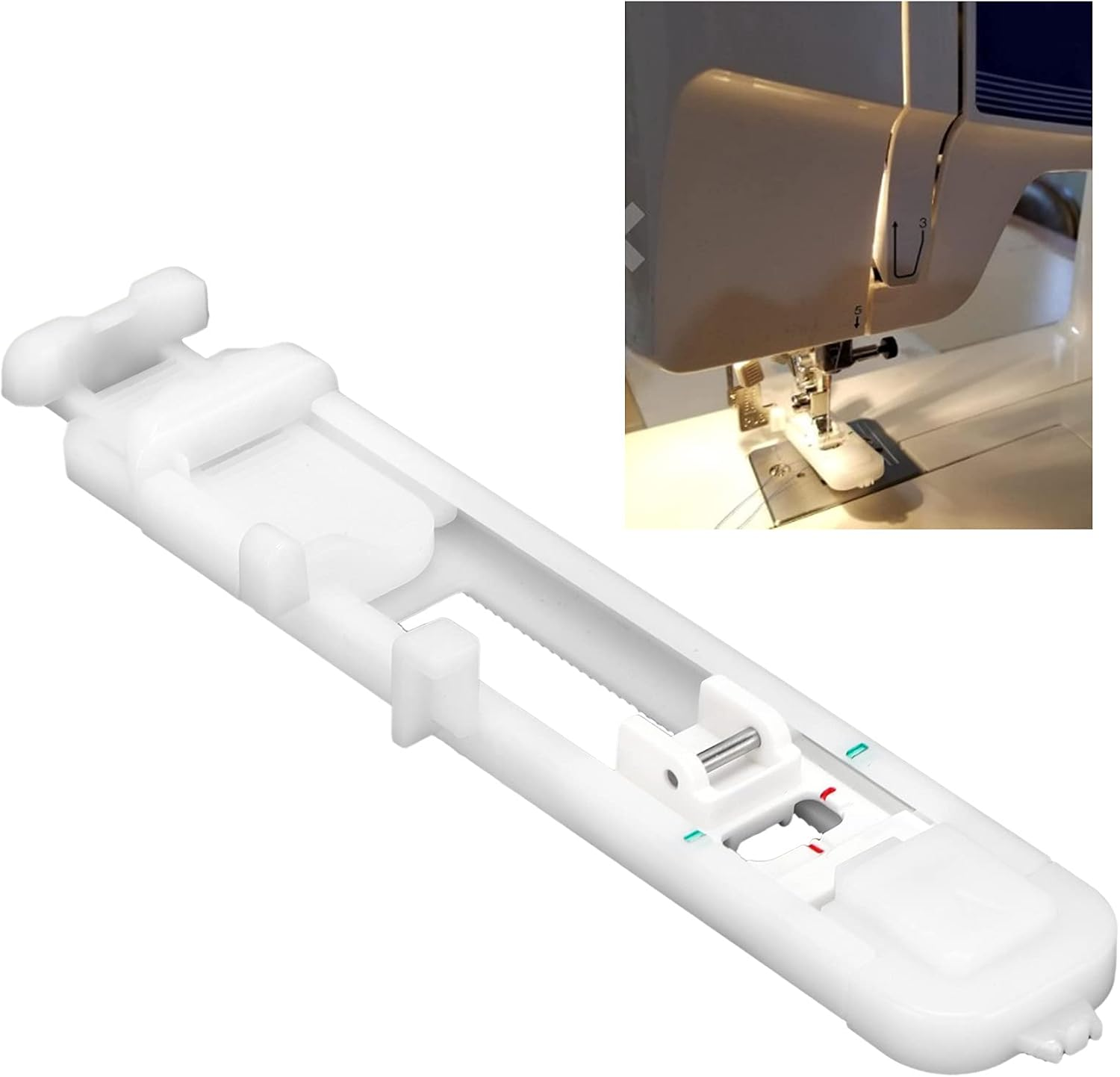 One‑Step Buttonhole Presser Foot Household Sewing Accessories with 1 Step Keyhole Function for Brother Multifunctional Machine Sewing Machine image number 4
