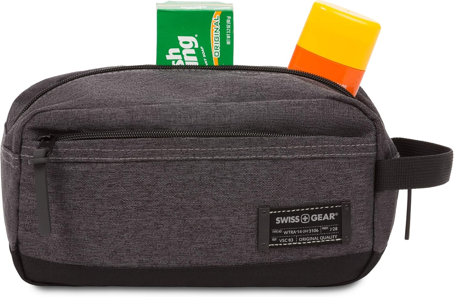 SWISSGEAR Medium Dopp Kit | Bathroom, Gym, Travel | Men'S and Women'S - Heather Gray image number 6