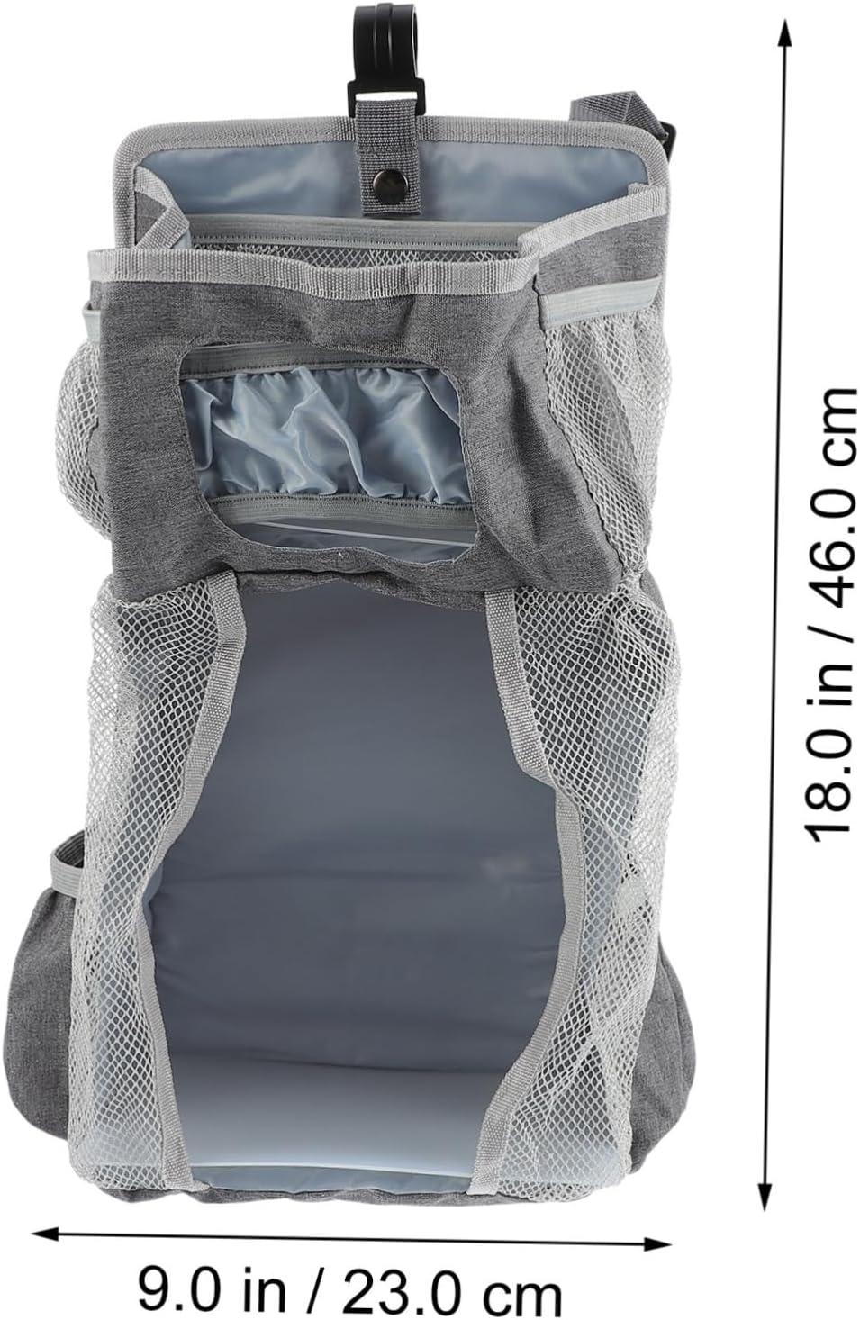 Hanging Diaper Pouch Nappy Storage Organiser for Nursery Toy and Milk Bottle Compartment