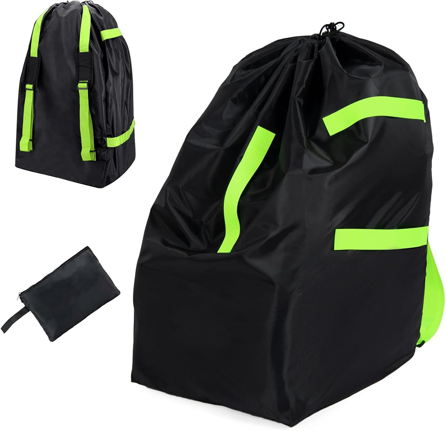 Car Seat Travel Bag，Stroller Bag for Airplane - Large Tear Resistant Gate Check Bag for Airplane，Fits Convertible Car Seats or Double Strollers，Durable Easy Carry Air Travel Water Resistant Protector image number 1