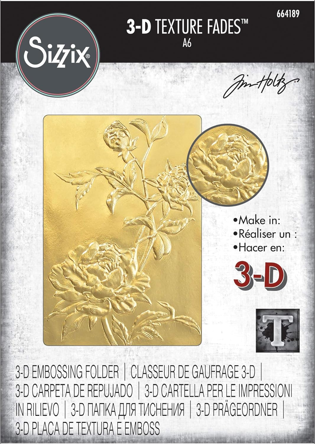 Sizzix Thinlits Flower Making Collection Die Set 5PK, Paper, Roses, One Size image number 1