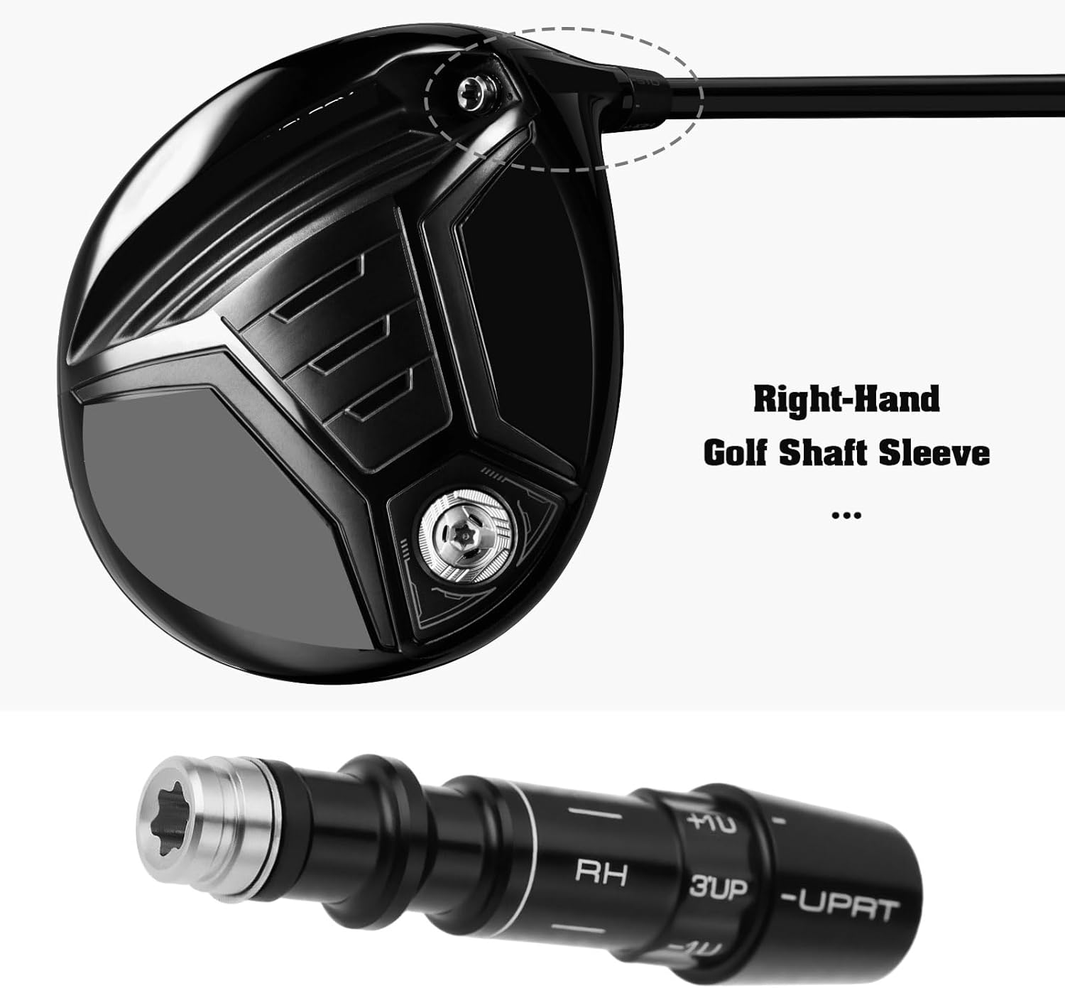 Create Idea 0.335Inch Golf Right-Hand Shaft Sleeve Golf Shaft Adapters Compatible with Mizuno ST-Z ST-X 220 ST200 ST190 image number 4