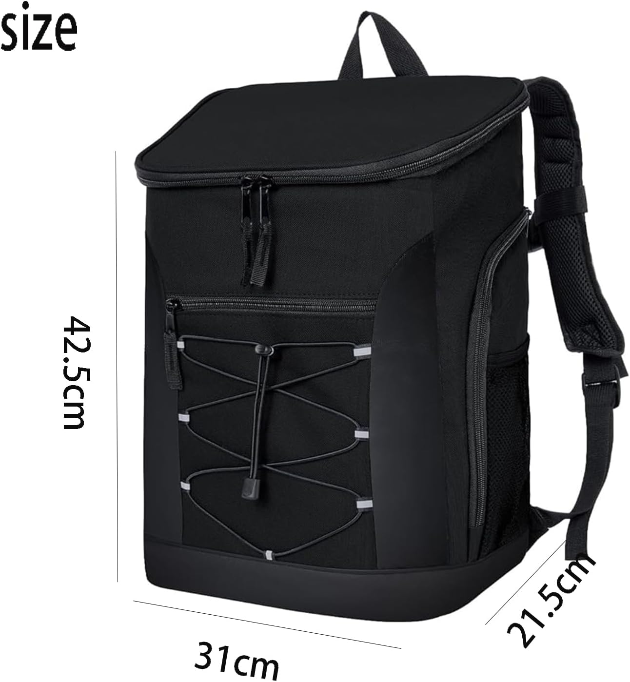 Roczential Picnic Backpack, Large Comfort Insulated Cooler Backpack, Backpack Cooler Insulated and Leakproof, Camping, Beach Fishing Travel Outdoor Leakproof Cooler Backpack 30L image number 4