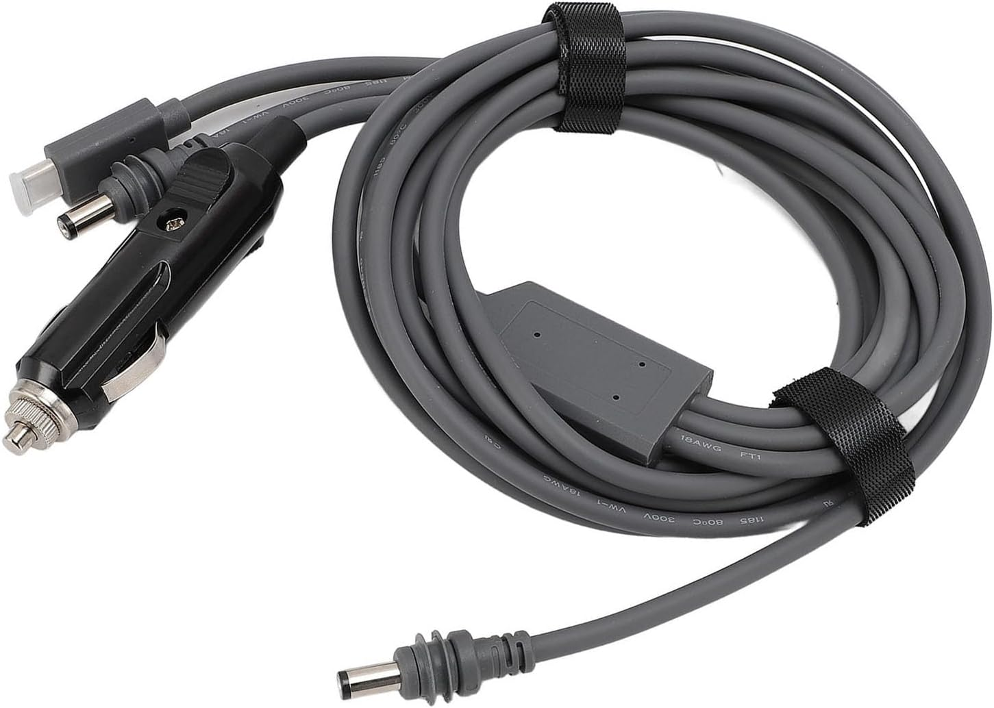 For Starlink Mini DC Power Cable, 3 in 1 DC Male to DC Male/Usb C/Car Charger Adapter, 100W, for Starlink Mini Cable, 18AWG, Water Proof (5M)