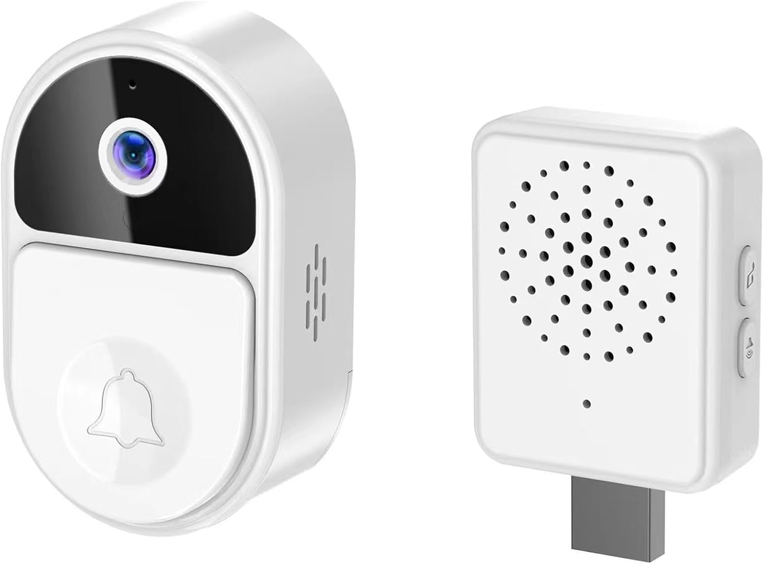 Video Doorbell Wifi Wireless Doorbell Camera with Chime, 1080P HD Night Vision 2 Way Audio 90&deg; Wide Angle Home Security Camera System, Supports Cloud Storage, Easy Installation image number 2