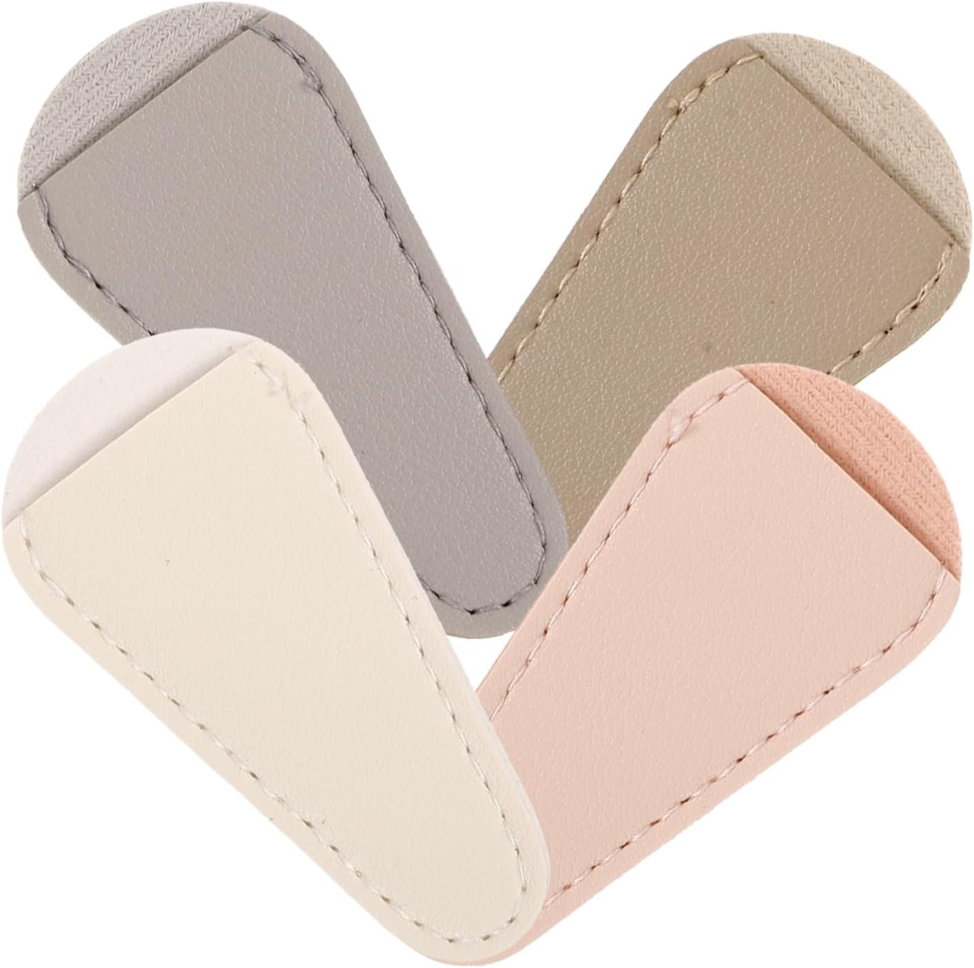 LOLIPPYY 4Pcs Cuticle Scissor Protective Covers Soft PU Leather Manicure Tool Protectors for Nipper and Tweezers Compact Nail Care Accessories for Home and Salon Use image number 6