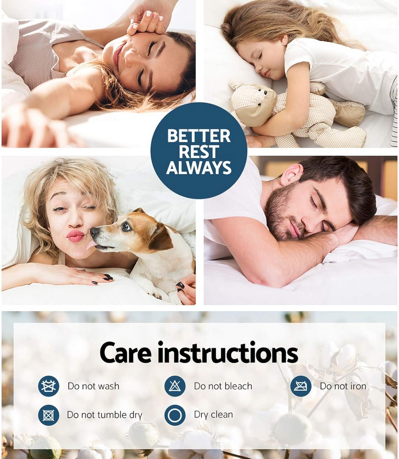 Giselle Bedding Duck down Quilt, 700GSM Queen Feather Comforter Doona Duvet Cover Quilts Winter Blanket for Bed, Soft Cotton Covers Lightweight Breathable White image number 6