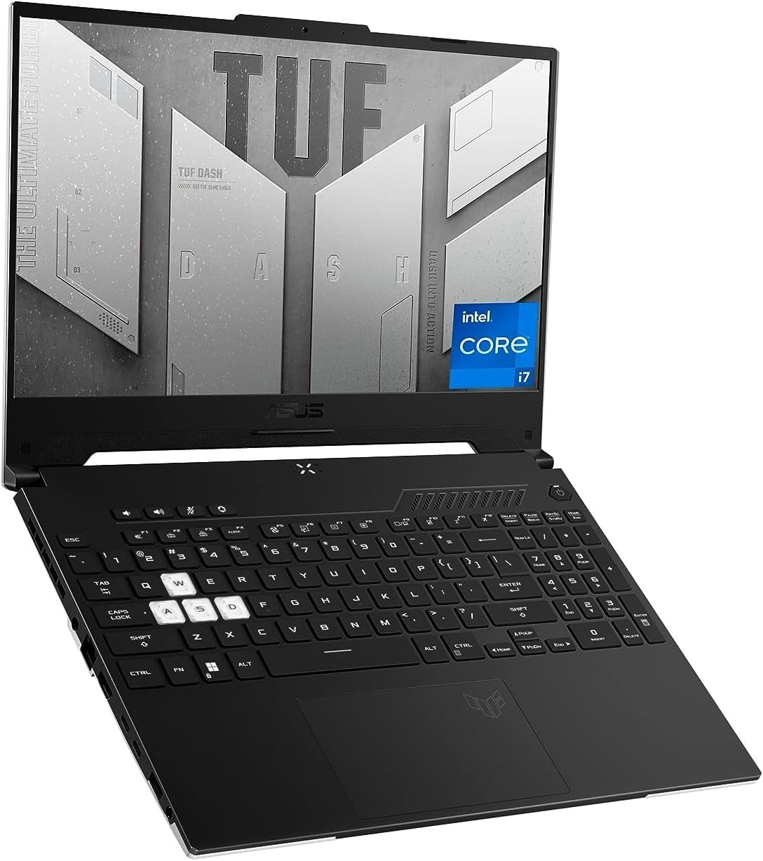 ASUS TUF Dash 15 (2022) FX517ZM Laptop Computer, 15.6&rdquo; 144Hz FHD Display, Intel Core I7-12650H Processor, Nvidia Geforce RTX 3060 Graphics, 16GB DDR5 RAM, 512GB SSD, Windows 11 Home, off Black image number 5
