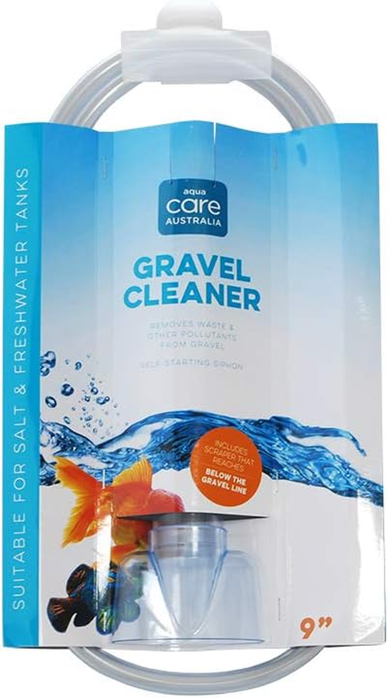 Aqua Care Aquarium Gravel Cleaner with Scraper &ndash; Self-Starting Siphon for Easy Aquarium Water Changes, Removes Waste & Pollutants, Includes Instructions, Tube Length 5 Inches, 12.5CM, Fish Tank image number 3