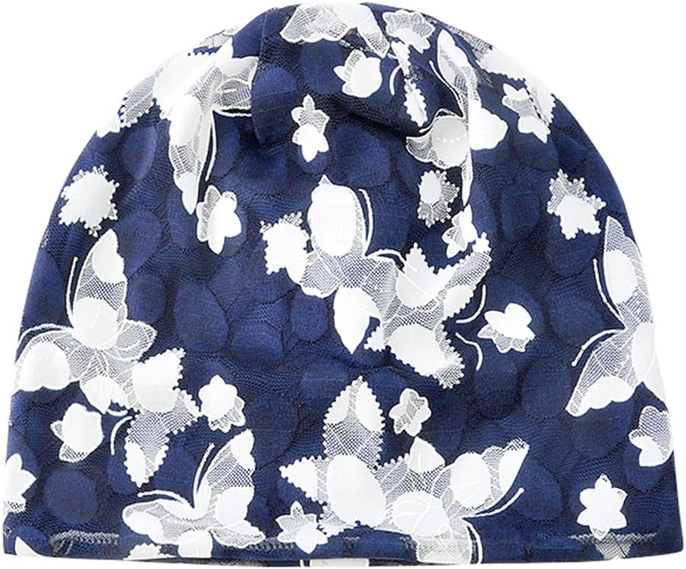 Maxnova Womens Cotton Beanie Lace Turban Soft Sleep Cap Chemo Hats Fashion Slouchy Hat image number 3