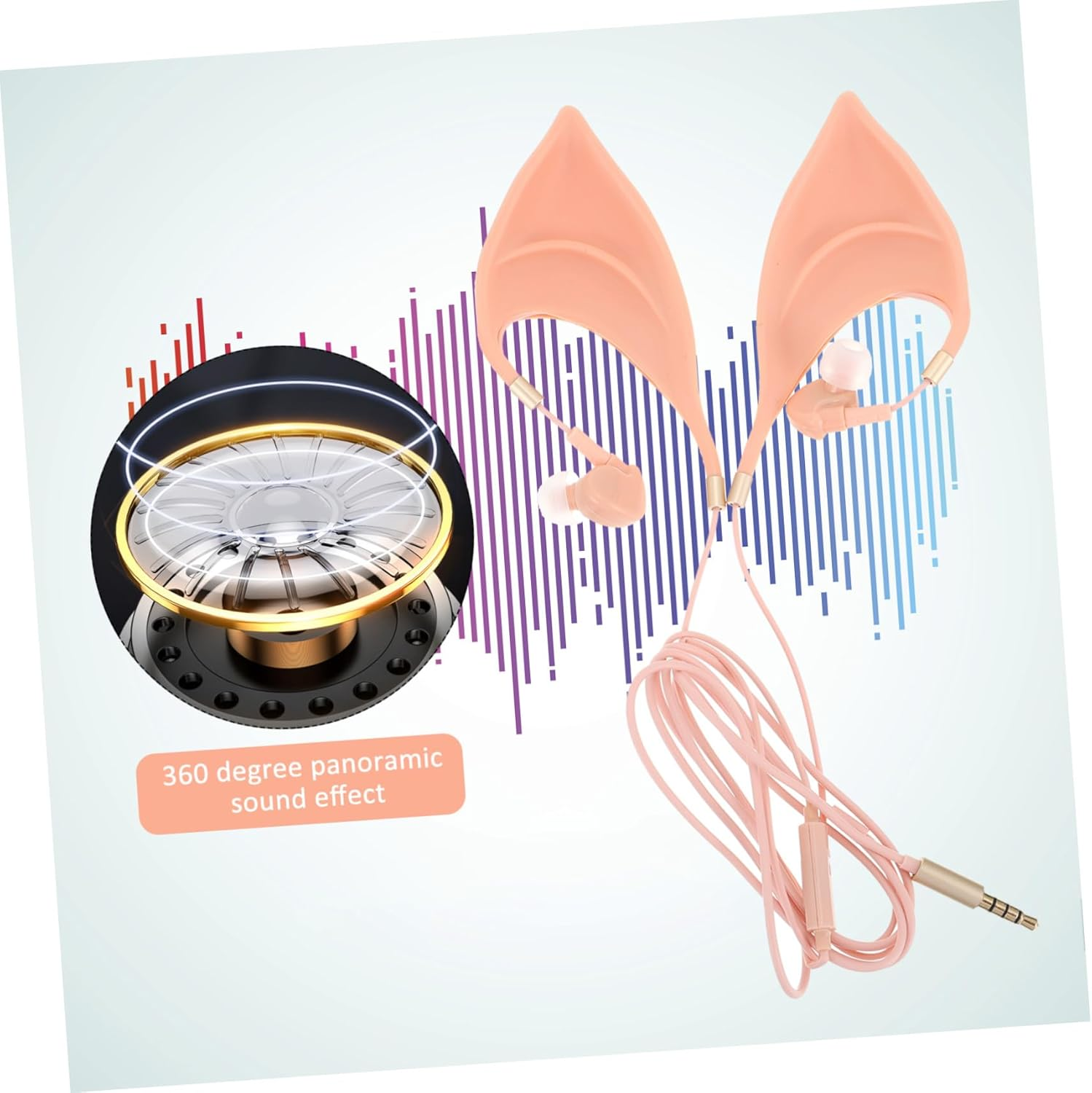 Jojofuny Music Wireless Headphones Earbud In-Ear Earphone Ear Shape Control for Gaming Microphone Use image number 1