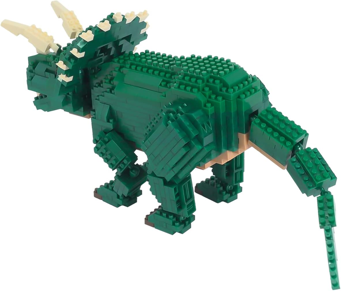 Nanoblock Dinosaur Deluxe Edition A005 Triceratops & Triceratops Skeletal Model, Set of 2 image number 2