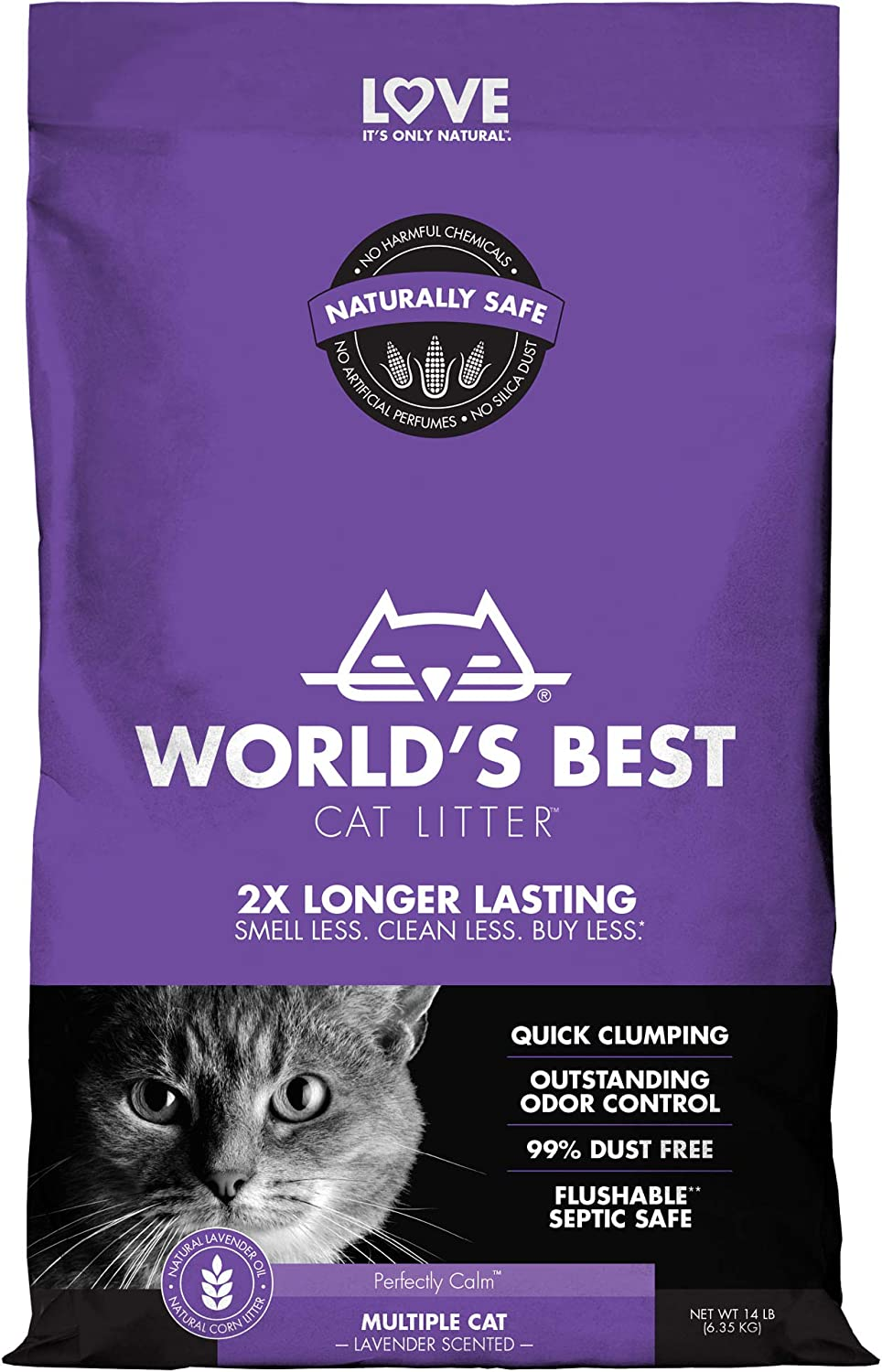 WORLDS BEST CAT LITTER LAVENDER 6.35KG