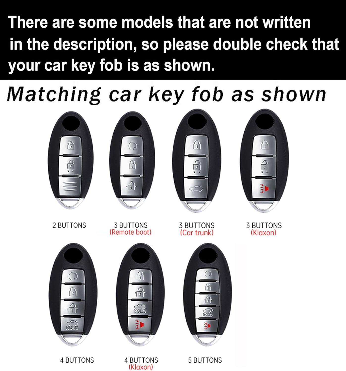 Ontto Key Fob Shell Antiecratched Car Key Cover Leather Key Case Fit for Nissan Altima Rogue Sentra Pathfinder Frontier Maxima Titan Murano Kicks Juke Versa Armada GTR 370Z Leaf Car Accessories,Brown image number 4