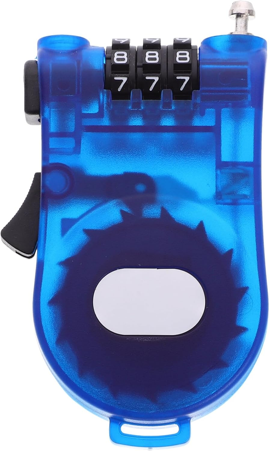 SUPVOX Snowboard Lock Cable Lock 3-Digits Combination Lock with Retractable Cable Bike Lock Luggage Lock for Bike Ski Snowboard and Stroller Orange