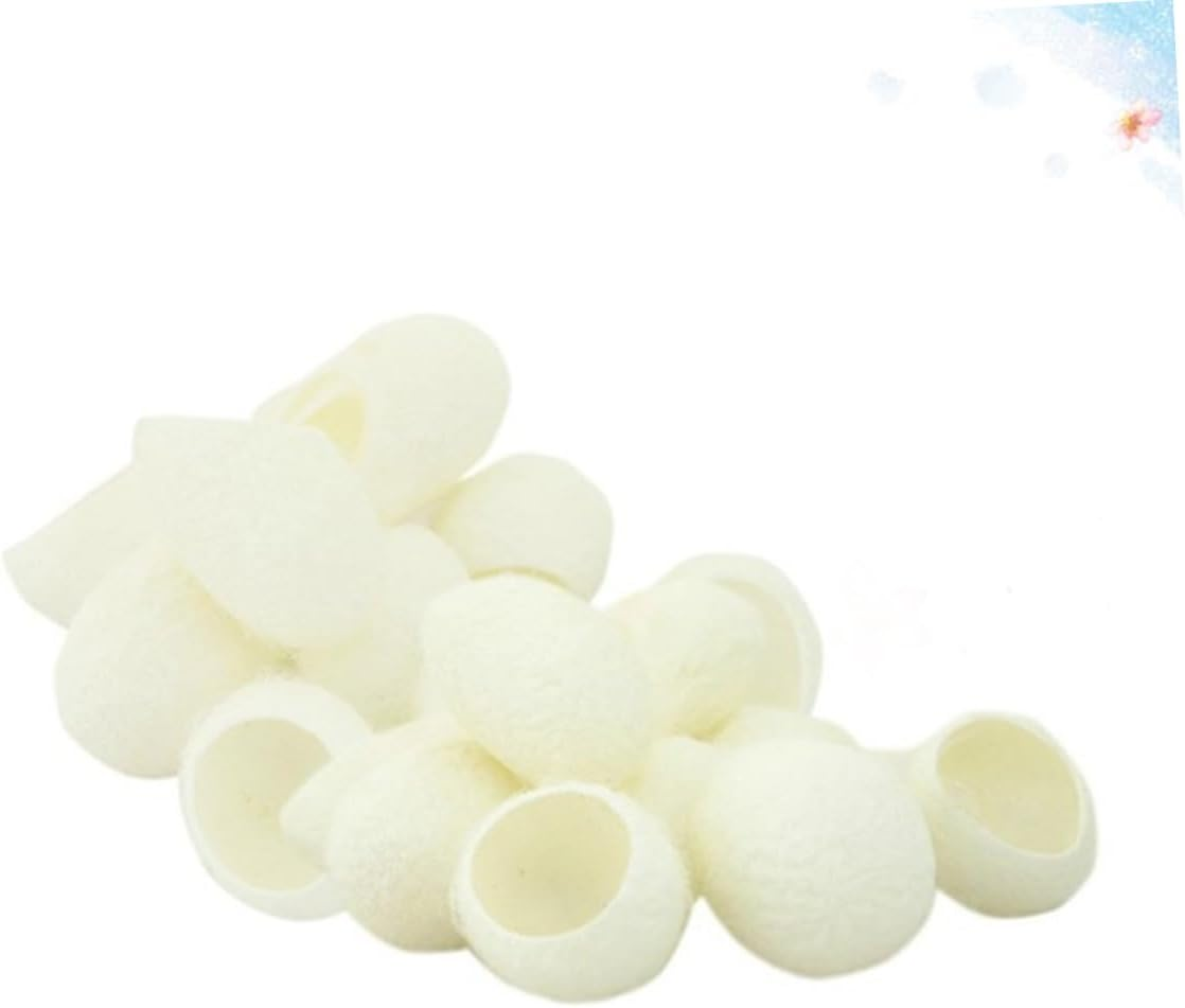 FOMIYES Natural Silk Facial Cleaning Balls 200Pcs for Skin Care Exfoliation and Blackhead Removal Gentle Scrub for Skin Types for Daily Use image number 1