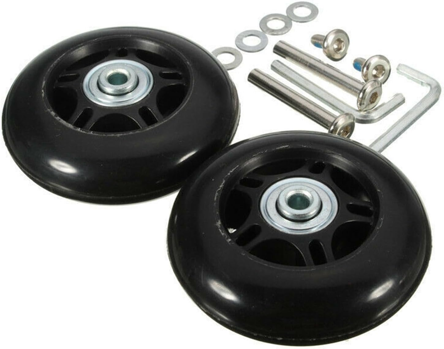 Luggage Suitcase Replacement Wheels Wheel, Suitcase Wheels Replacement Wheels - Mute Trolley Case Wheels, Luggage Replacement Wheels for Shopping Trolleys and Luggage, 2 Pieces 54 Mm X 18 Mm, Siehe