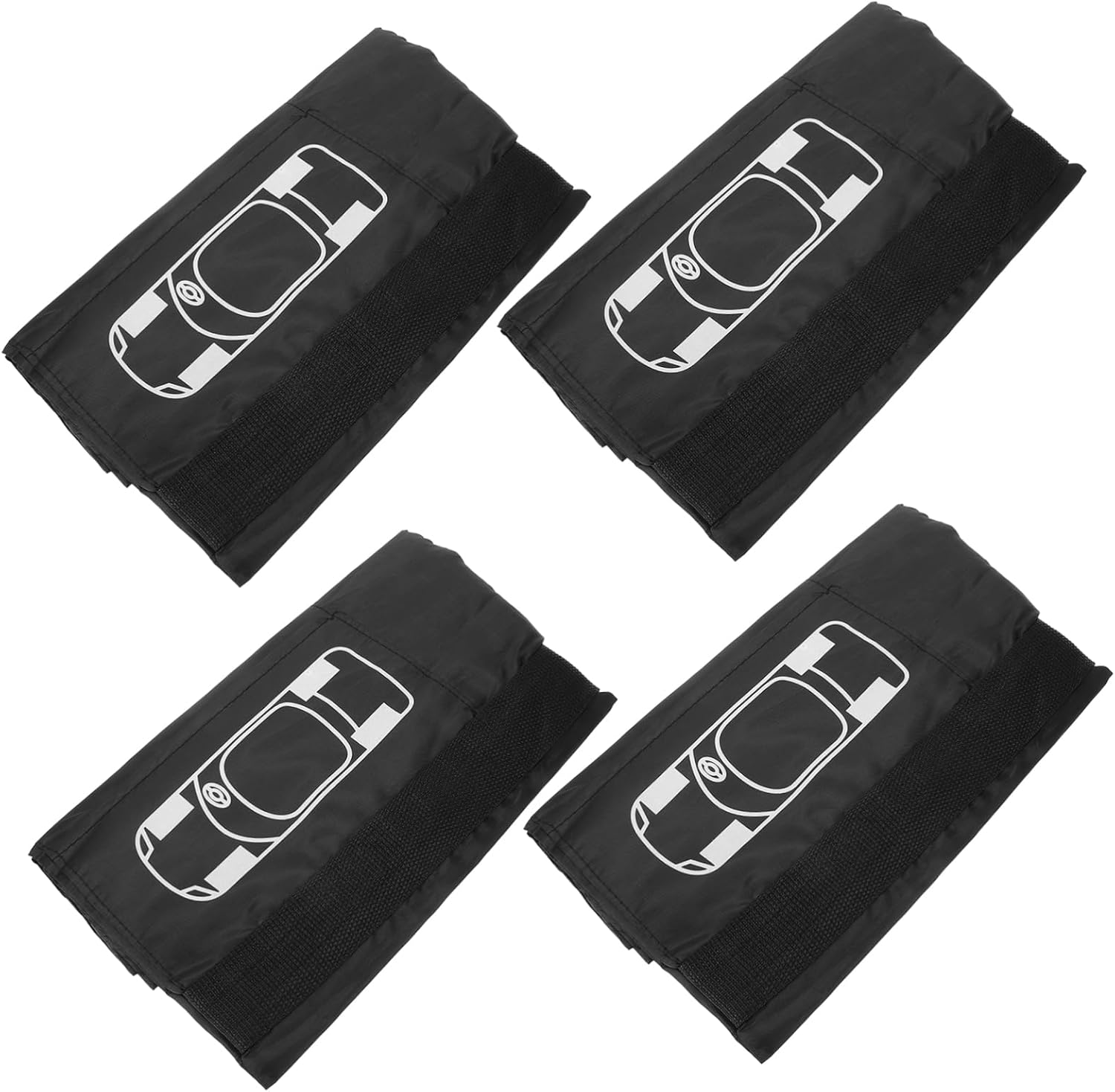 BELLIFFY 4Pcs Tire Covers for Car Spare Wheel Cover Tire Protectors Polyester Wide Compatibility image number 1